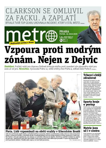 Obálka e-magazínu deník METRO 25.2.2016