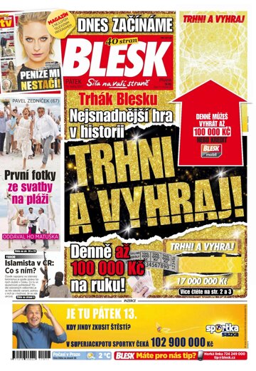 Obálka e-magazínu Blesk 13.1.2017