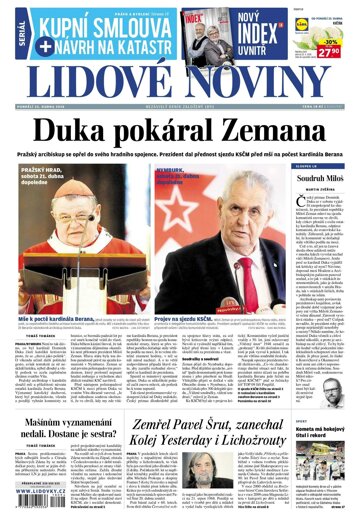 Obálka e-magazínu Lidové noviny 23.4.2018