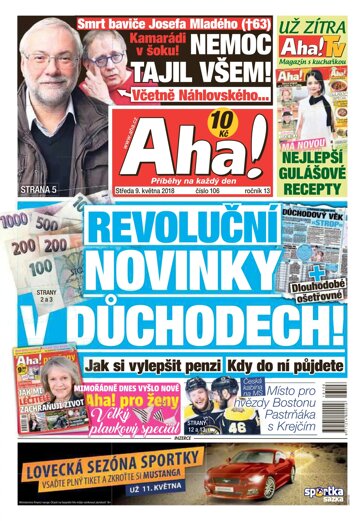 Obálka e-magazínu AHA! 9.5.2018