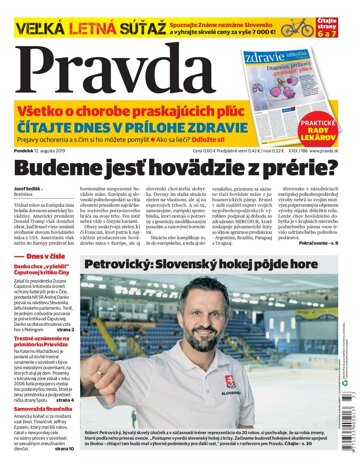 Obálka e-magazínu Pravda 12. 8. 2019