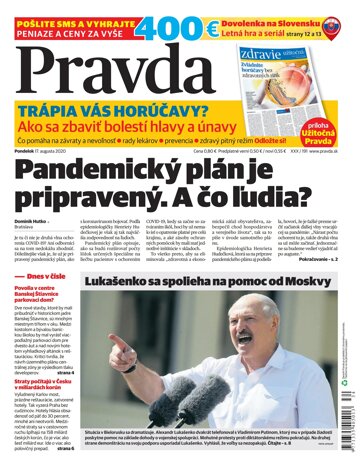 Obálka e-magazínu Pravda 17. 8. 2020