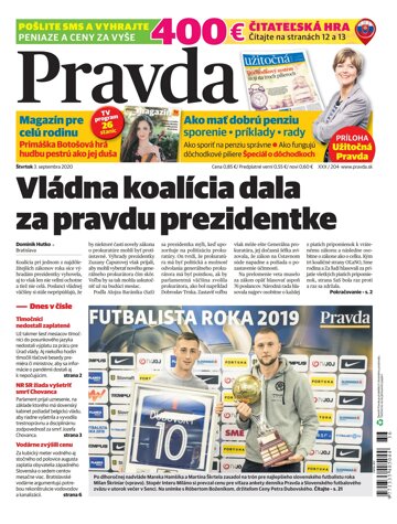 Obálka e-magazínu Pravda 3. 9. 2020