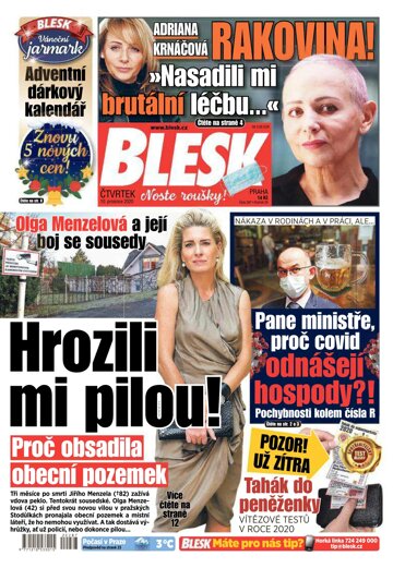 Obálka e-magazínu Blesk 10.12.2020