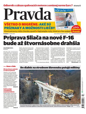 Obálka e-magazínu Pravda 24. 4. 2023