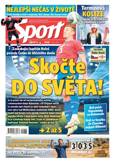 Obálka e-magazínu Sport 19.11.2024