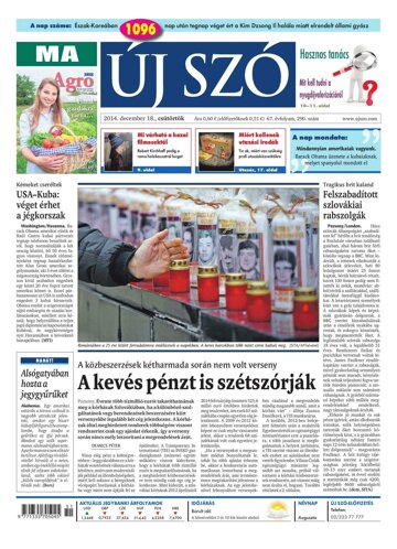 Obálka e-magazínu Új Szó 18.12.2014