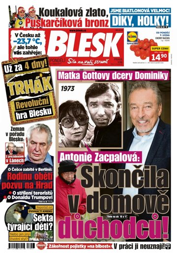 Obálka e-magazínu Blesk 9.1.2017