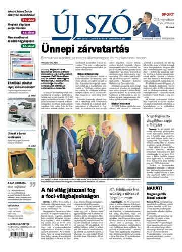 Obálka e-magazínu Új Szó 11.1.2017