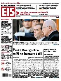 Obálka e-magazínu E15 9.12.2011