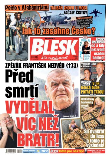 Obálka e-magazínu Blesk 17.8.2021