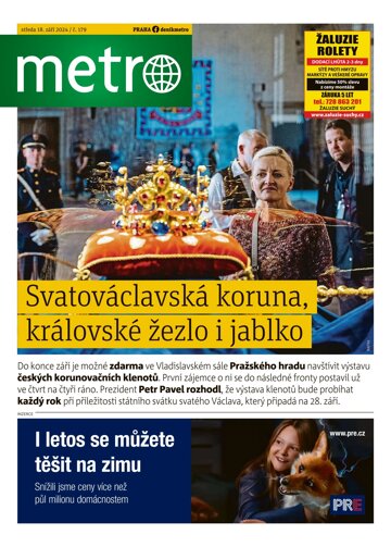 Obálka e-magazínu deník METRO 18.9.2024