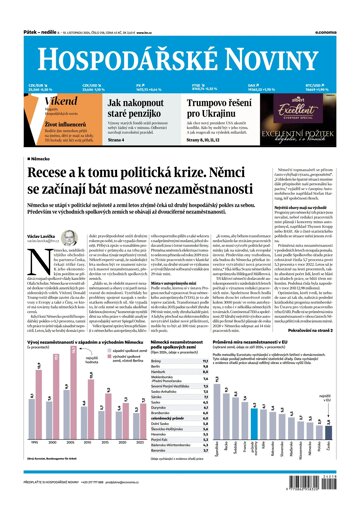 Obálka e-magazínu Hospodářské noviny 218 - 8.11.2024