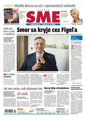 Obálka e-magazínu SME 17.4.2015