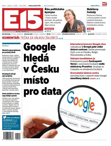 Obálka e-magazínu E15 2.2.2016