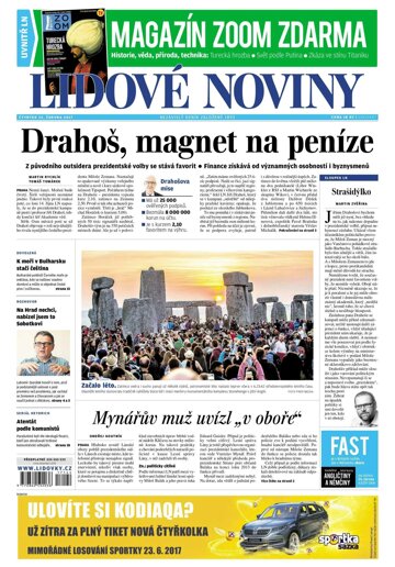 Obálka e-magazínu Lidové noviny 22.6.2017