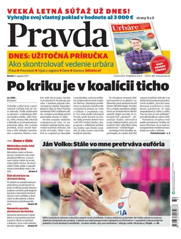 Obálka e-magazínu Pravda 9.8.2017