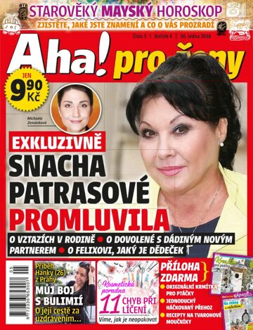 Obálka e-magazínu AHA! pro ženy 30.1.2018