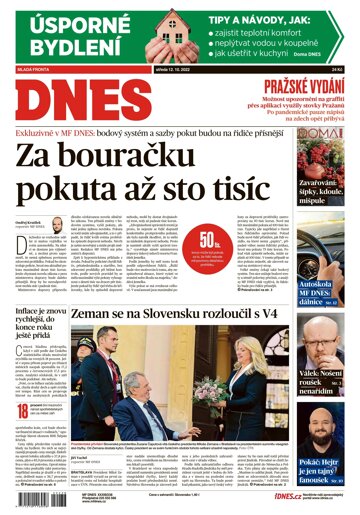 Obálka e-magazínu MF Dnes 12.10.2022