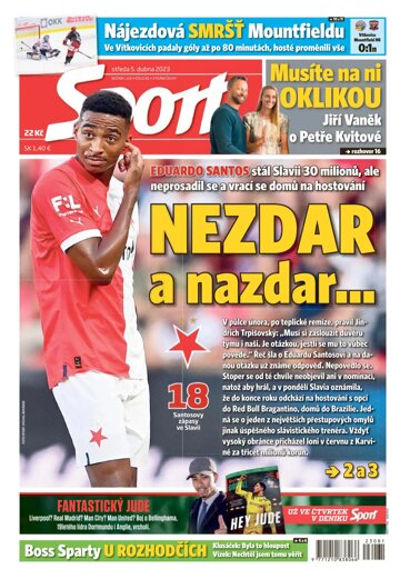 Obálka e-magazínu Sport 5.4.2023