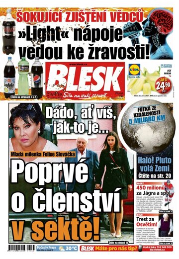 Obálka e-magazínu Blesk 16.7.2015