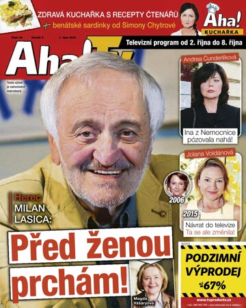 Obálka e-magazínu AHA! Tv - 1.10.2015