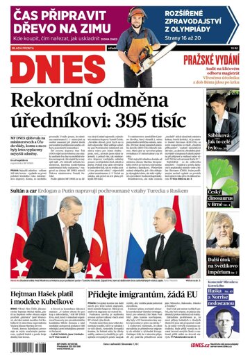 Obálka e-magazínu MF Dnes 10.8.2016