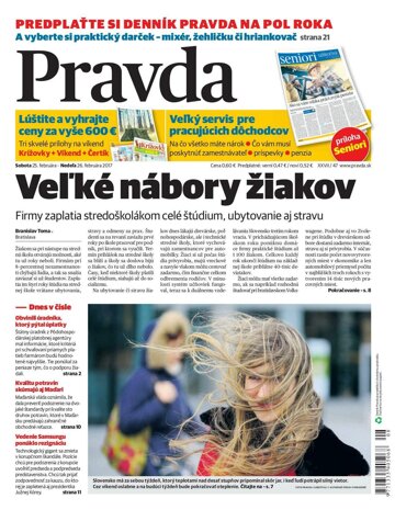 Obálka e-magazínu Pravda 25. 2. 2017