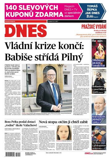 Obálka e-magazínu MF Dnes 18.5.2017