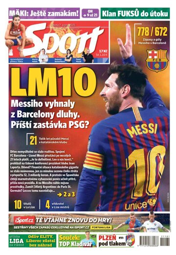 Obálka e-magazínu Sport 7.8.2021