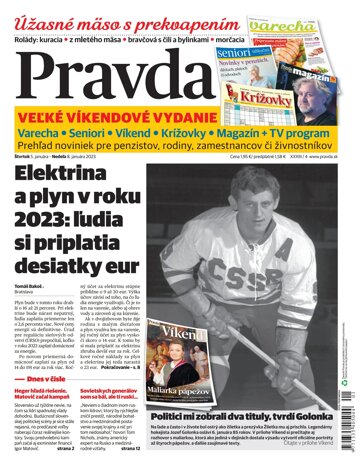 Obálka e-magazínu Pravda 5. 1. 2023