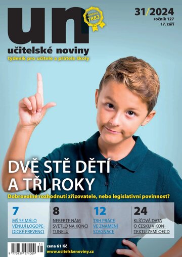 Obálka e-magazínu Učitelské noviny 31/2024