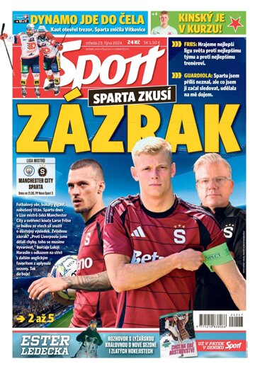 Obálka e-magazínu Sport 23.10.2024