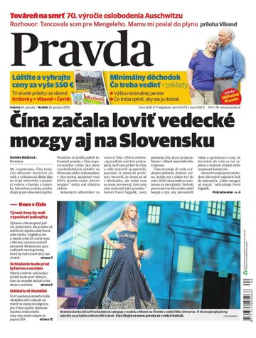 Obálka e-magazínu Pravda 24. 1. 2015