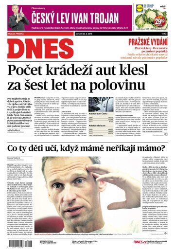 Obálka e-magazínu MF Dnes 23.2.2015