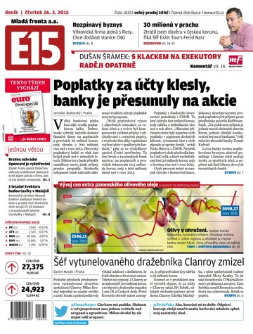 Obálka e-magazínu E15 26.3.2015