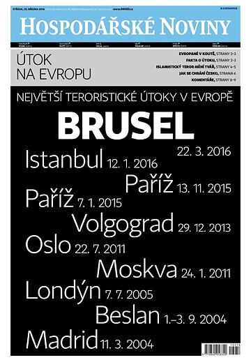 Obálka e-magazínu Hospodářské noviny 058 - 23.3.2016