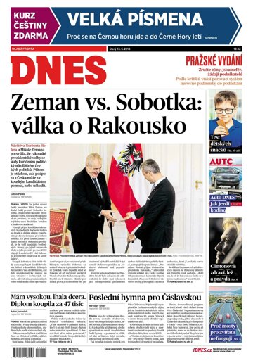 Obálka e-magazínu MF Dnes 13.9.2016