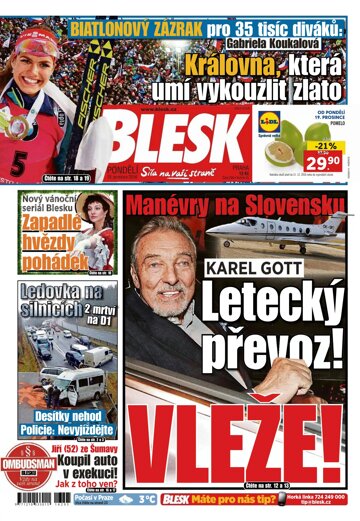 Obálka e-magazínu Blesk 19.12.2016