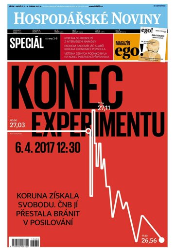 Obálka e-magazínu Hospodářské noviny 070 - 7.4.2017