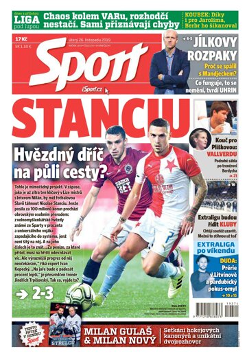 Obálka e-magazínu Sport 26.11.2019