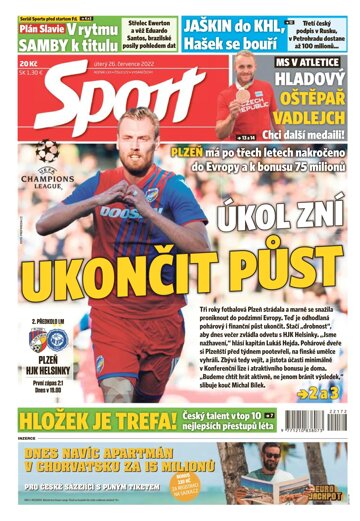 Obálka e-magazínu Sport 26.7.2022