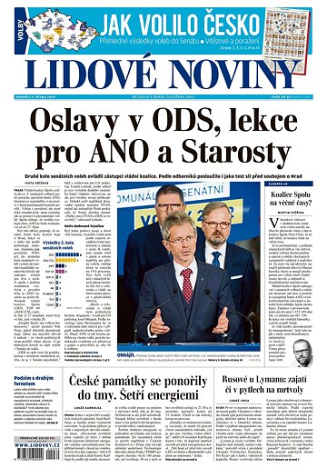 Obálka e-magazínu Lidové noviny 3.10.2022