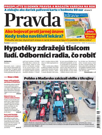 Obálka e-magazínu Pravda 17. 4. 2023