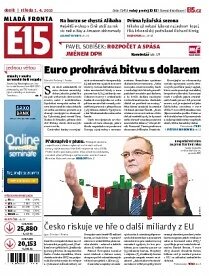 Obálka e-magazínu E15 3.4.2013