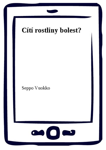 Obálka knihy Cítí rostliny bolest?