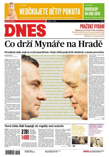 Obálka e-magazínu MF Dnes 7.1.2015