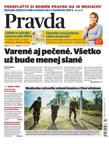 Obálka e-magazínu Pravda 17. 10. 2015