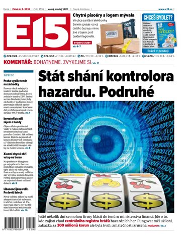 Obálka e-magazínu E15 4.5.2018