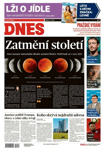 Obálka e-magazínu MF Dnes 27.7.2018